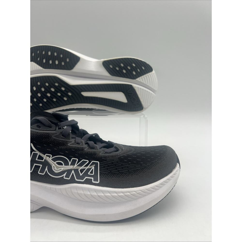 Womens Size 7.5B Hoka One One Mach 6 Black White Running Shoes 1147810 BWHT NEW - Picture 2 of 7